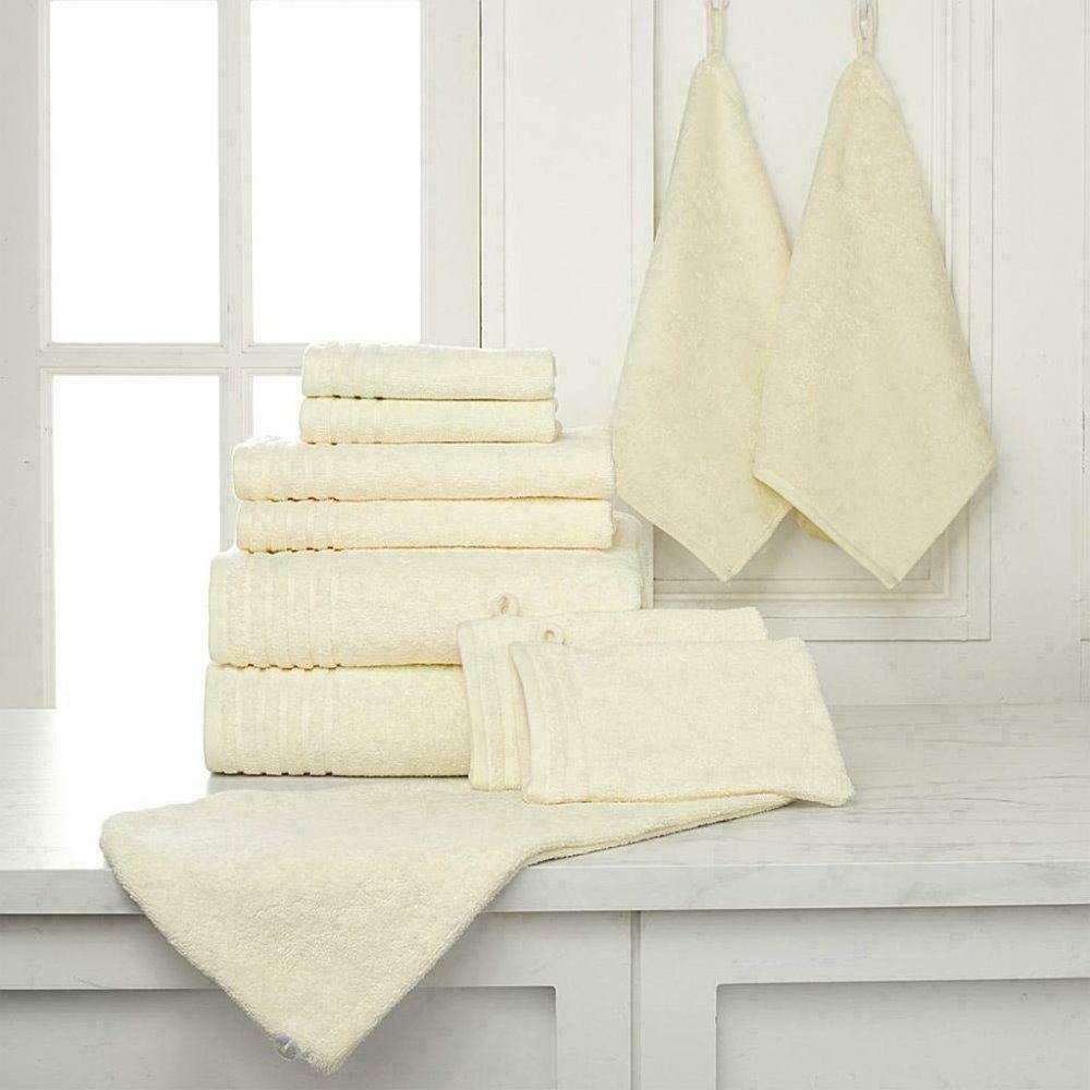 Joy Mangano 11-piece Plush True Perfection Luxury Cosmetic Resistant Towel Ivory